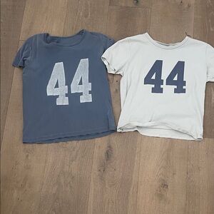Brandy Melville Graphic Tee Set - Blue and White